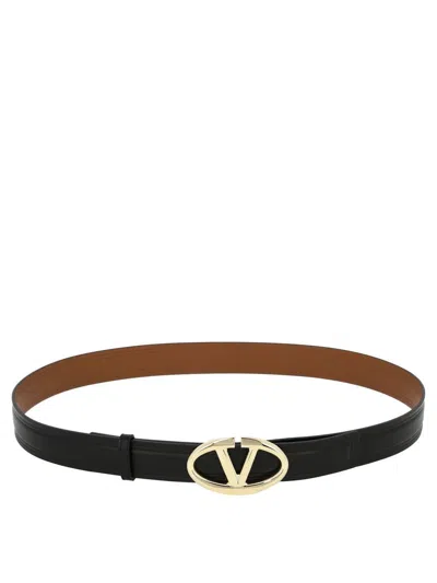 Valentino Garavani "vlogo The Bold Edition" Belt In Black