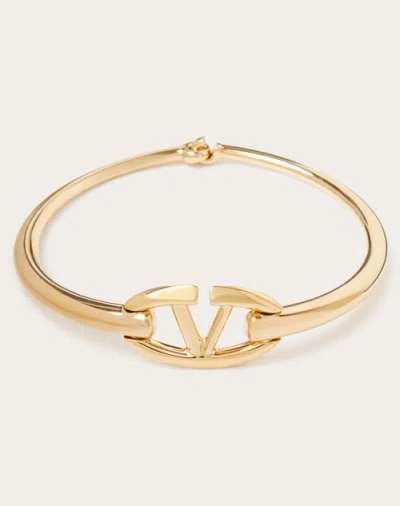 Valentino Garavani Vlogo Signature Chocker Necklace In Gold