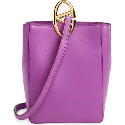 Valentino Garavani Vlogo The Bold Leather Crossbody Bag In Vivid Violet