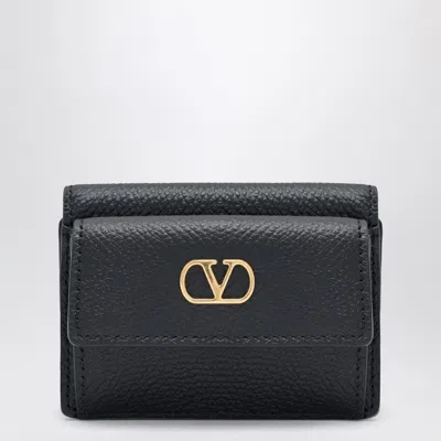 Valentino Garavani Vlogo Trifold Wallet Black