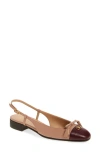Valentino Garavani Vlogo Two-tone Slingback Ballet Flat