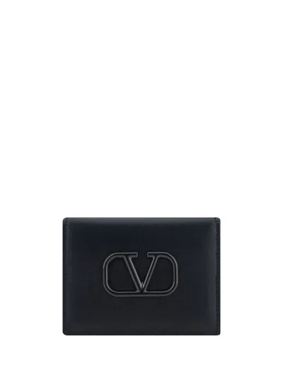 Valentino Garavani Vlogo Wallet In Nero