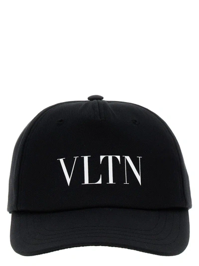 Valentino Garavani Vltn Printed Baseball Cap In Black