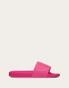 Valentino Garavani Vltn Rubber Slider Sandal In Pink