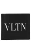 Valentino Garavani Men Black Leather Vltn Wallet In Black