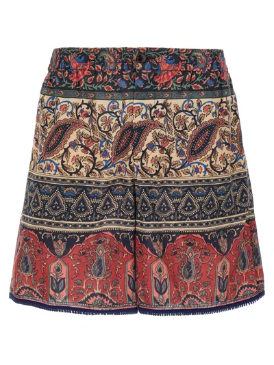 Valentino Garavani Voyage Imaginaire Bermuda Shorts In Multi