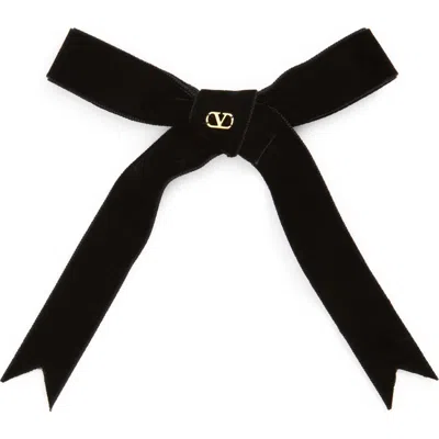Valentino Garavani Voyage Imaginaire Velvet Bow Hair Clip