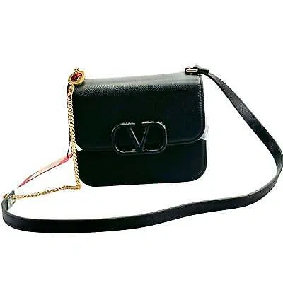Pre-owned Valentino Garavani Vsling Crossbody Mini Bag / Black
