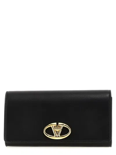 Valentino Garavani Wallet On Chain  In Black