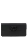 Valentino Garavani Wallet On Chain  Garavani Vlogo Signature In Black