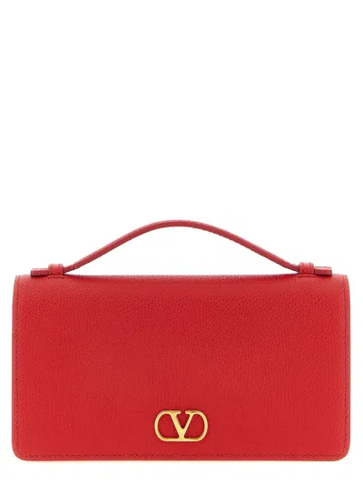 Valentino Garavani Wallet On Chain  Vlogo Signature In Red