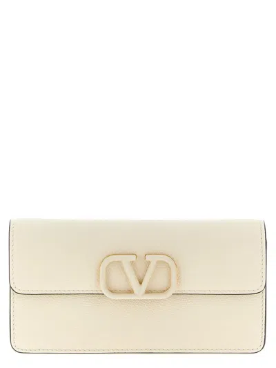 Valentino Garavani Wallet On Chain  Vlogo Signature In Neutral