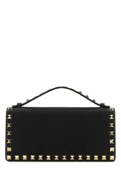 Valentino Garavani Wallet W/strap | Rockstud In Black