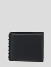 Valentino Rockstud Textured Studded Bi-fold Wallet