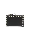 Valentino Rockstud Wallet In Black