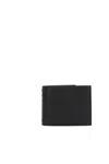 Valentino Rockstud Textured Studded Bi-fold Wallet In Black
