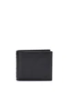 Valentino Rockstud Textured Studded Bi-fold Wallet In Black