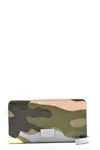 Valentino Camouflage Pattern Rectangular Shape Wallets In Green