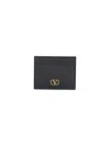 Valentino Vlogo Card Holder In Black