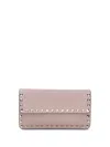 Valentino Rockstud Pochette With Chain In Pink