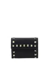 Valentino Rockstud Wallet In Black