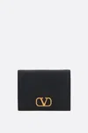 Valentino Vlogo Bi-fold Wallet In Black