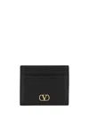 Valentino Vlogo Card Holder In Black