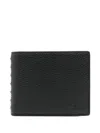 Valentino Black Toile Iconographe Wallet In Black