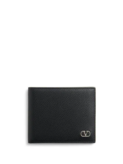 Valentino Garavani Valentino Billfold Wallet Only Card In Black