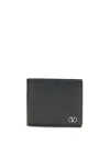 Valentino Billfold Wallet Only Card Vlogo Signat In Black