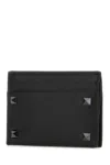Valentino Rockstud Card Men's Holder In Black