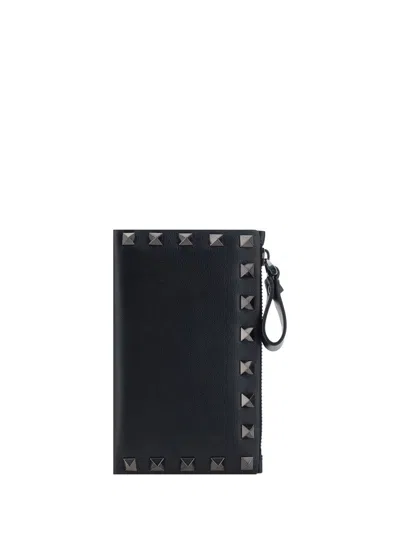 Valentino Garavani Wallets In Black