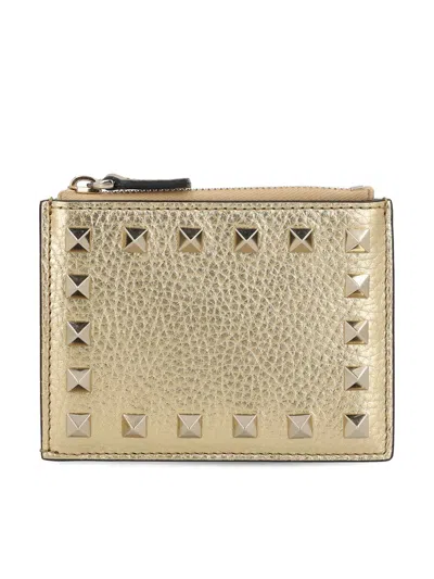 Valentino Garavani Wallets In Gold