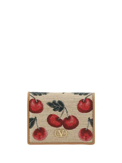 Valentino Garavani Vlogo Cherryfic Wallet In Multicolour