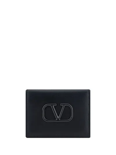 Valentino Garavani Wallets In Nero