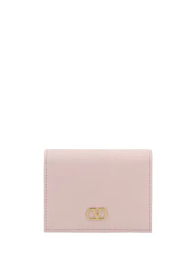 Valentino Garavani Vlogo Wallet In Pink