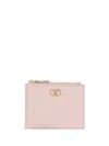 Valentino Vlogo Card Holder In Pink