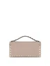 Valentino Rockstud Chain Wallet In Pink