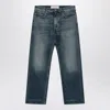 Valentino Blue Washed-effect Denim Jeans In Blue