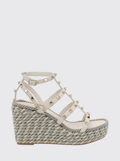 Valentino Garavani Wedge Shoes Woman In White