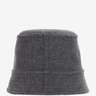 Valentino Garavani Whga65mpf Toile Iconographe Wool Bucket Hat In Gray