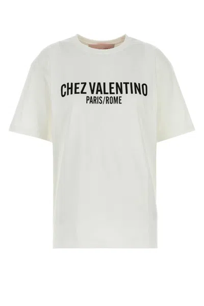VALENTINO VALENTINO GARAVANI WHITE COTTON T-SHIRT