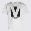 Valentino Mens Avorio Logo-print Crew-neck Cotton-jersey T-shirt