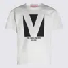 Valentino Mens Avorio Logo-print Crew-neck Cotton-jersey T-shirt