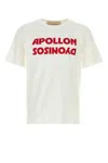 Valentino Cotton T-shirt Wuth Apollon Dyonisos Graphic Print In White