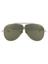 Valentino Rockstud Pilot-frame Sunglasses In Gold