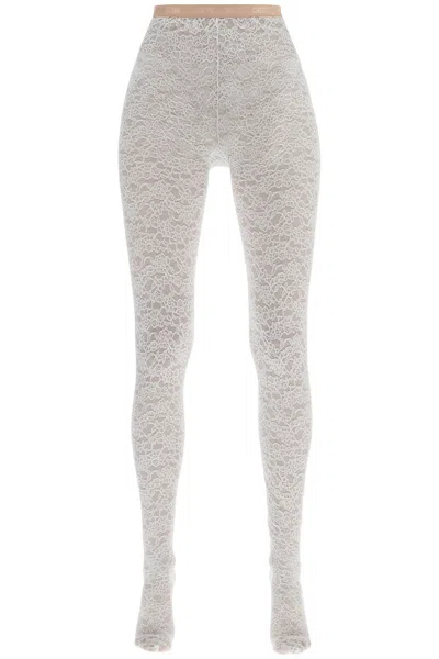 Valentino Garavani White Lace Collant