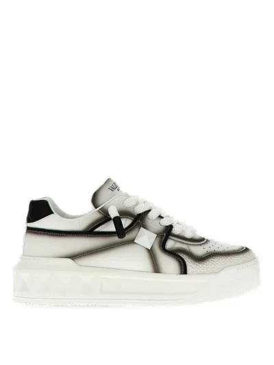 Valentino Garavani White Leather One Studs Xl Sneakers