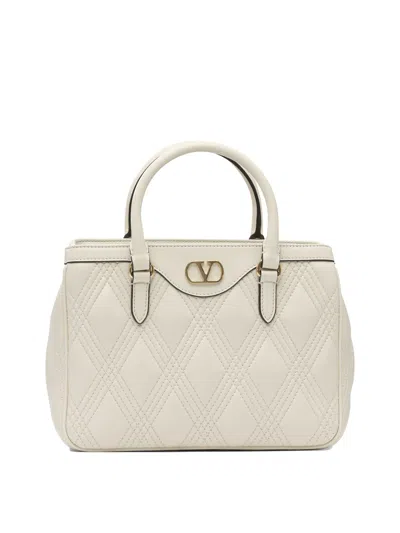 VALENTINO GARAVANI VALENTINO GARAVANI WHITE LEATHER SHOULDER BAG