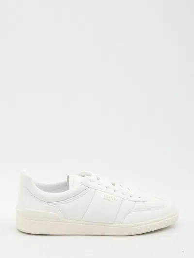 Valentino Garavani White Leather Upvillage Sneakers In White/snow White